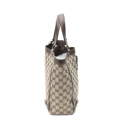 Gucci Small Abbey D Ring Tote Beige Brown GG Canvas — view 4