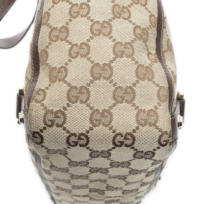 Gucci Small Abbey D Ring Tote Beige Brown GG Canvas — view 8