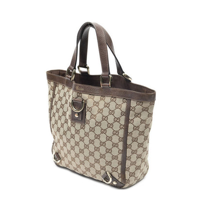 Gucci Small Abbey D Ring Tote Beige Brown GG Canvas — view 2