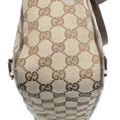 Gucci Small Abbey D Ring Tote Beige Brown GG Canvas — view 7