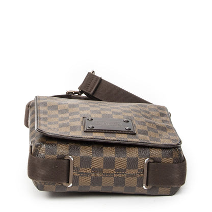 Louis Vuitton Brooklyn Brown Damier Ebene Shoulder Bag — view 6