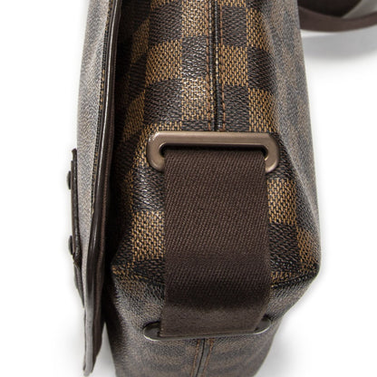 Louis Vuitton Brooklyn Brown Damier Ebene Shoulder Bag — view 8