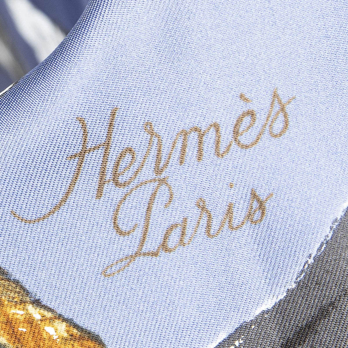 Hermes Scarf Blue — view 4