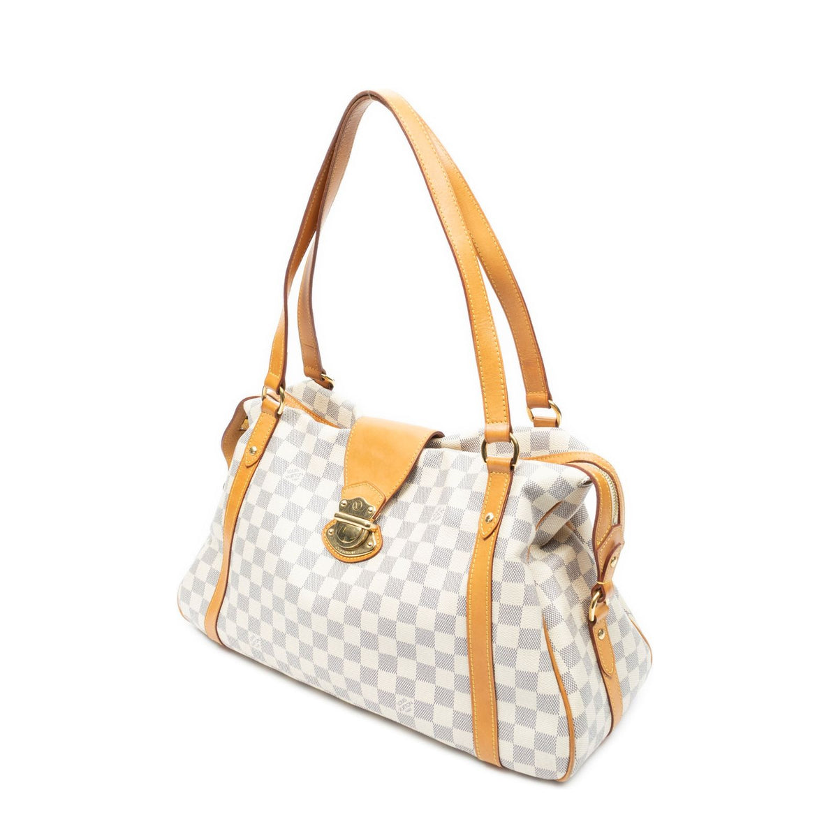 Louis Vuitton Streza Ivory Damier Azur Shoulder Bag — view 2