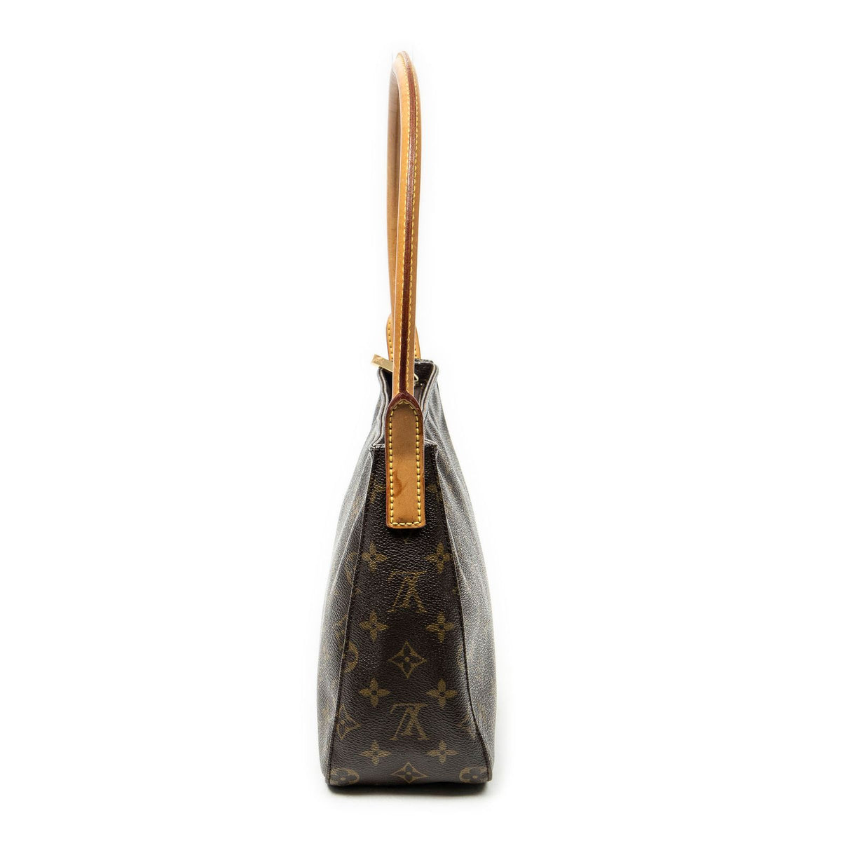 Louis Vuitton Looping Brown Monogram Canvas Shoulder Bag — view 3