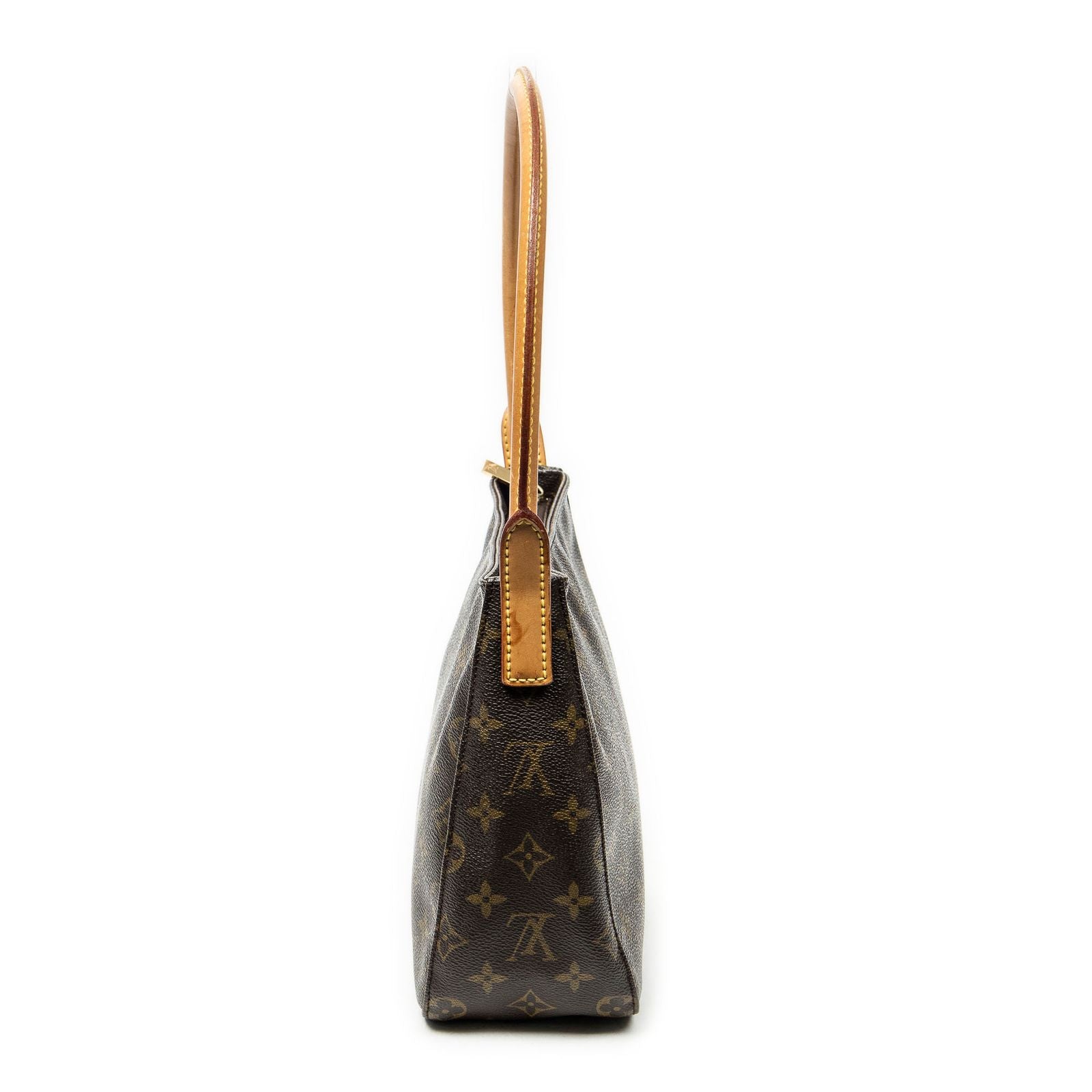 Louis Vuitton Looping Brown Monogram Canvas Shoulder Bag — view 3