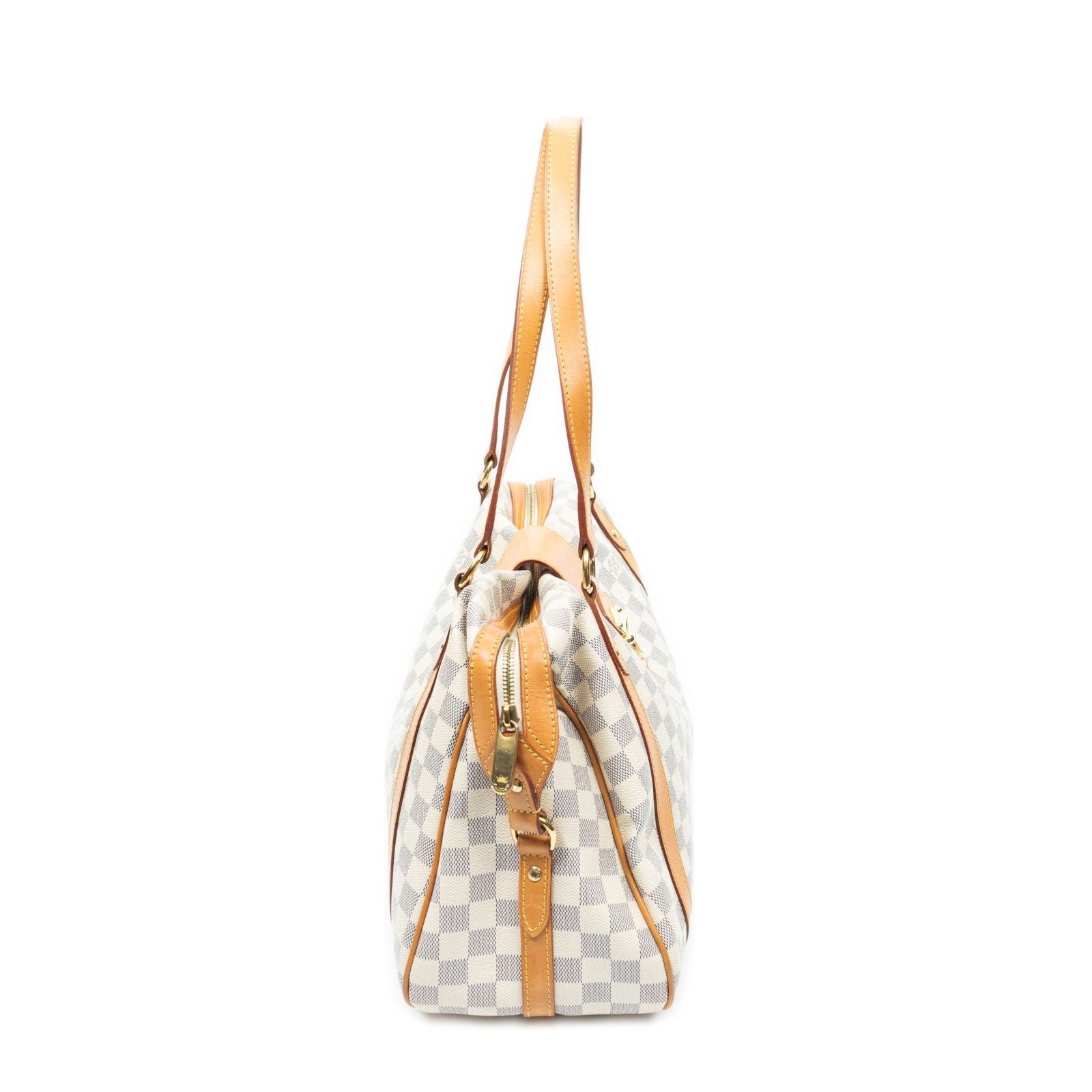 Louis Vuitton Streza Ivory Damier Azur Shoulder Bag — view 4