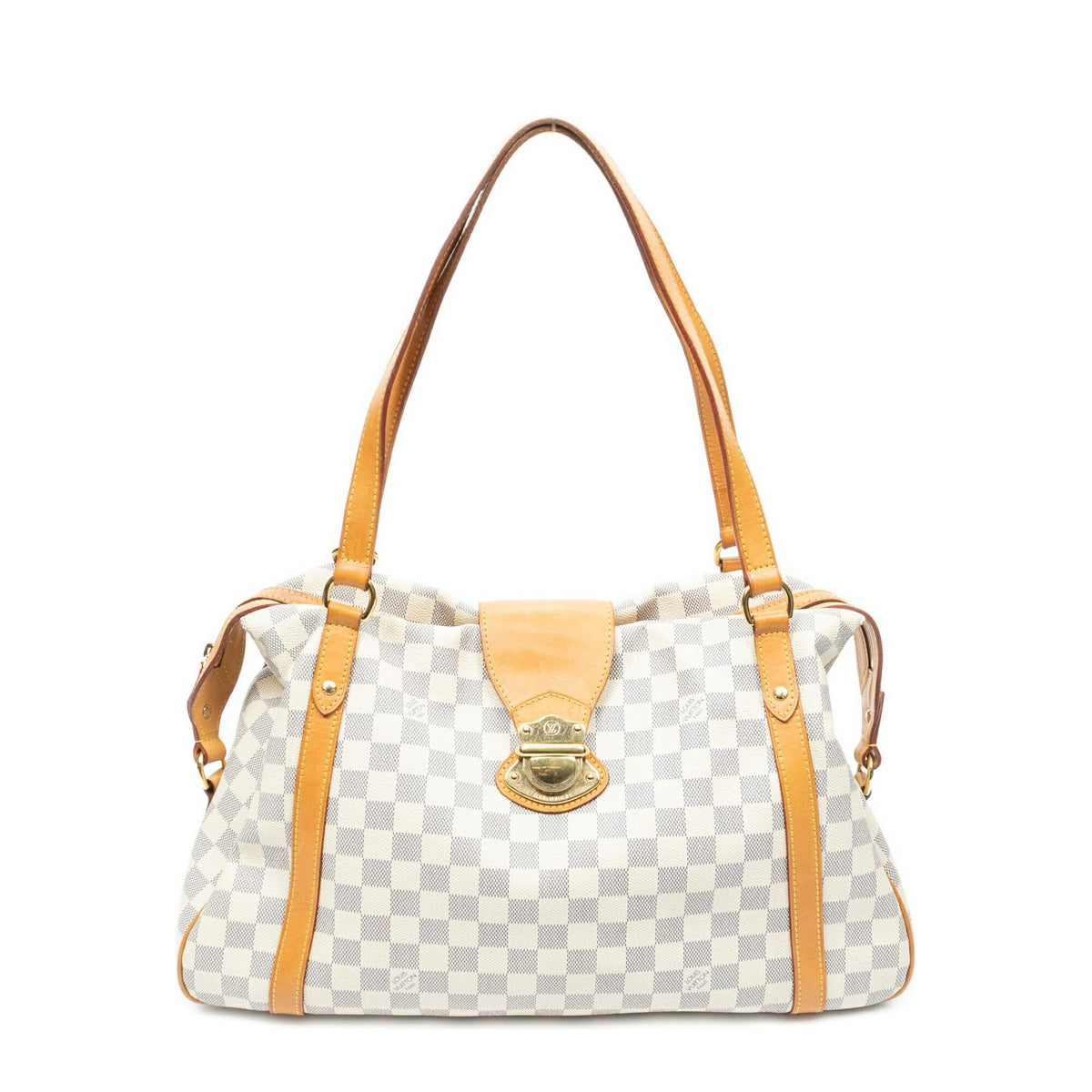 Louis Vuitton Streza Ivory Damier Azur Shoulder Bag