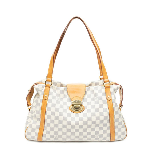 Louis Vuitton Streza Ivory Damier Azur Shoulder Bag