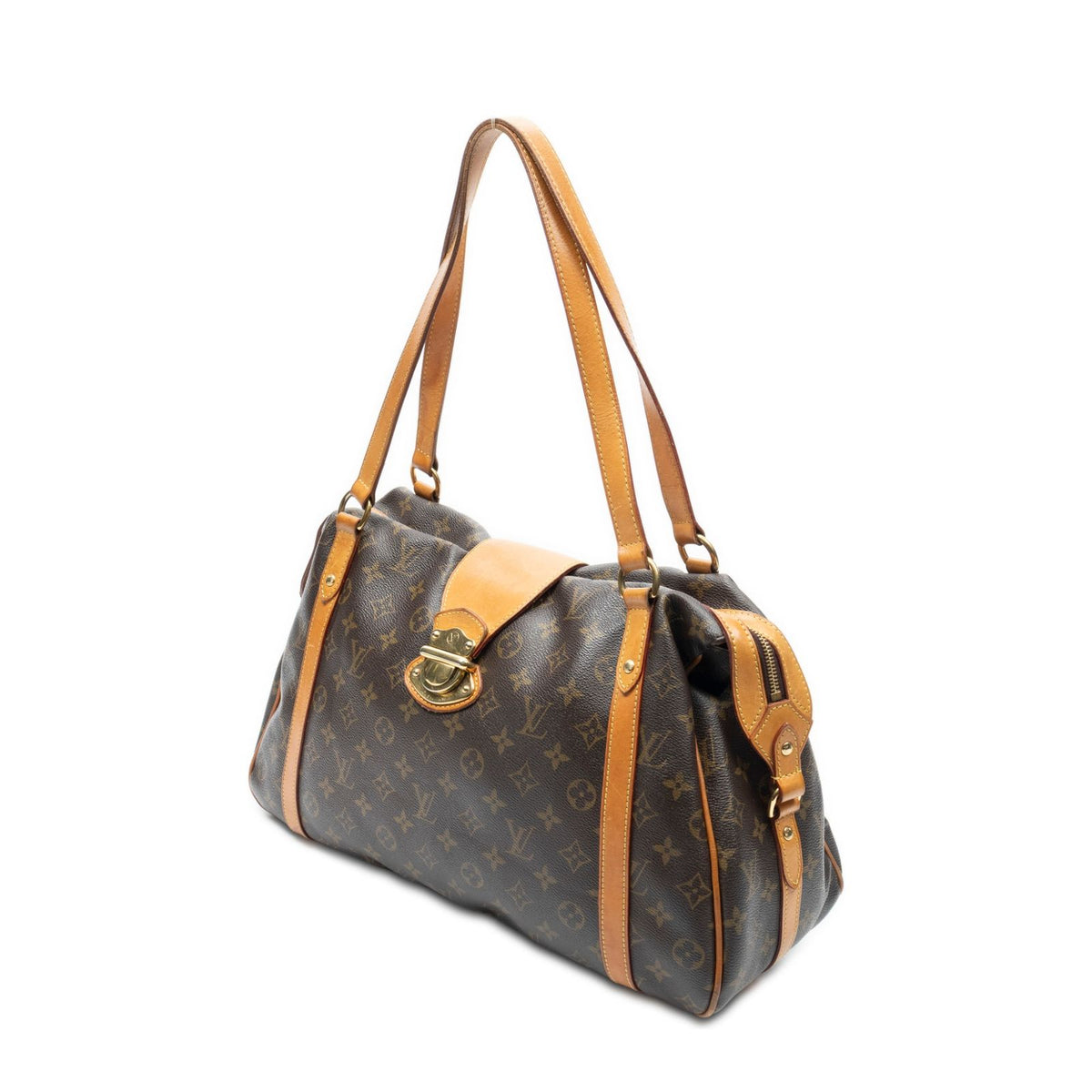 Louis Vuitton Streza Brown Monogram Canvas Shoulder Bag — view 2