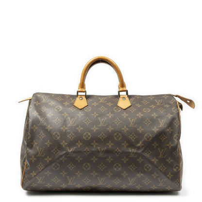 Louis Vuitton Speedy Brown Monogram Canvas Handbag