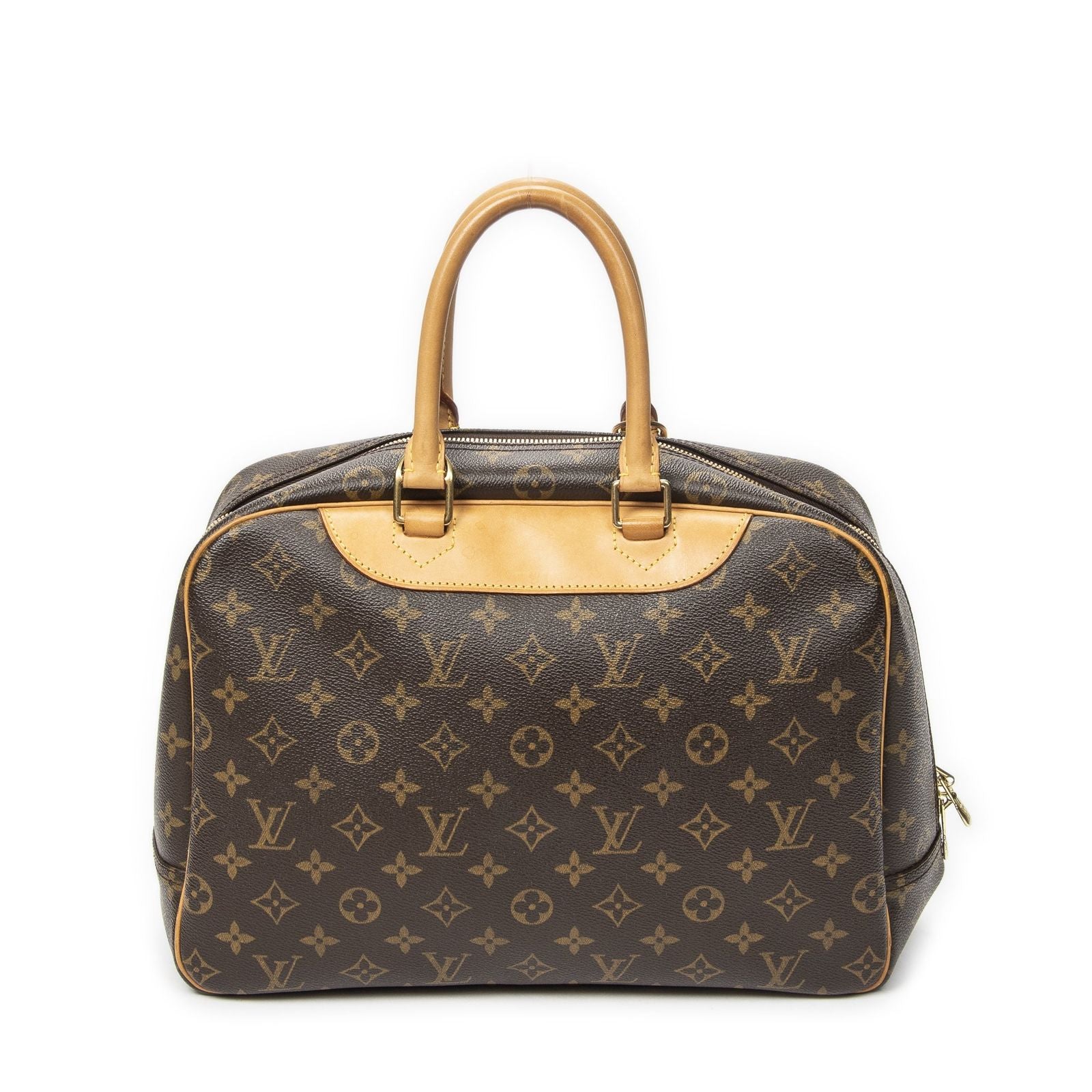 Louis Vuitton Deauville Brown Monogram Canvas Handbag — view 5
