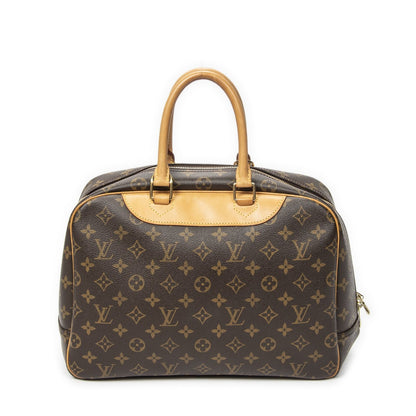 Louis Vuitton Deauville Brown Monogram Canvas Handbag — view 5