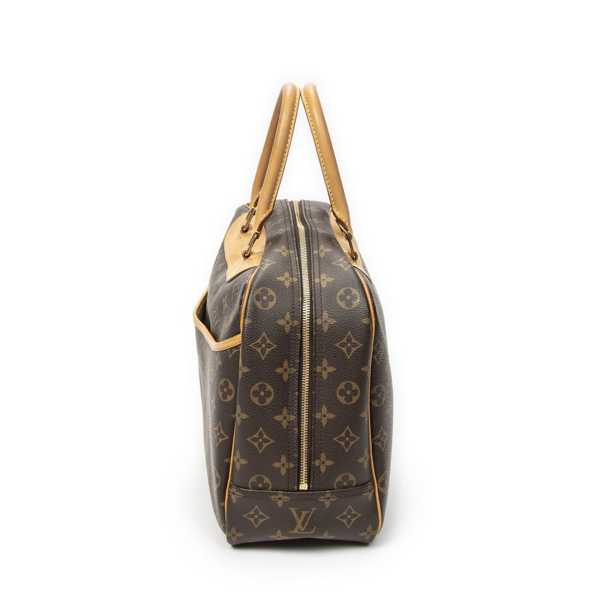 Louis Vuitton Deauville Brown Monogram Canvas Handbag — view 3