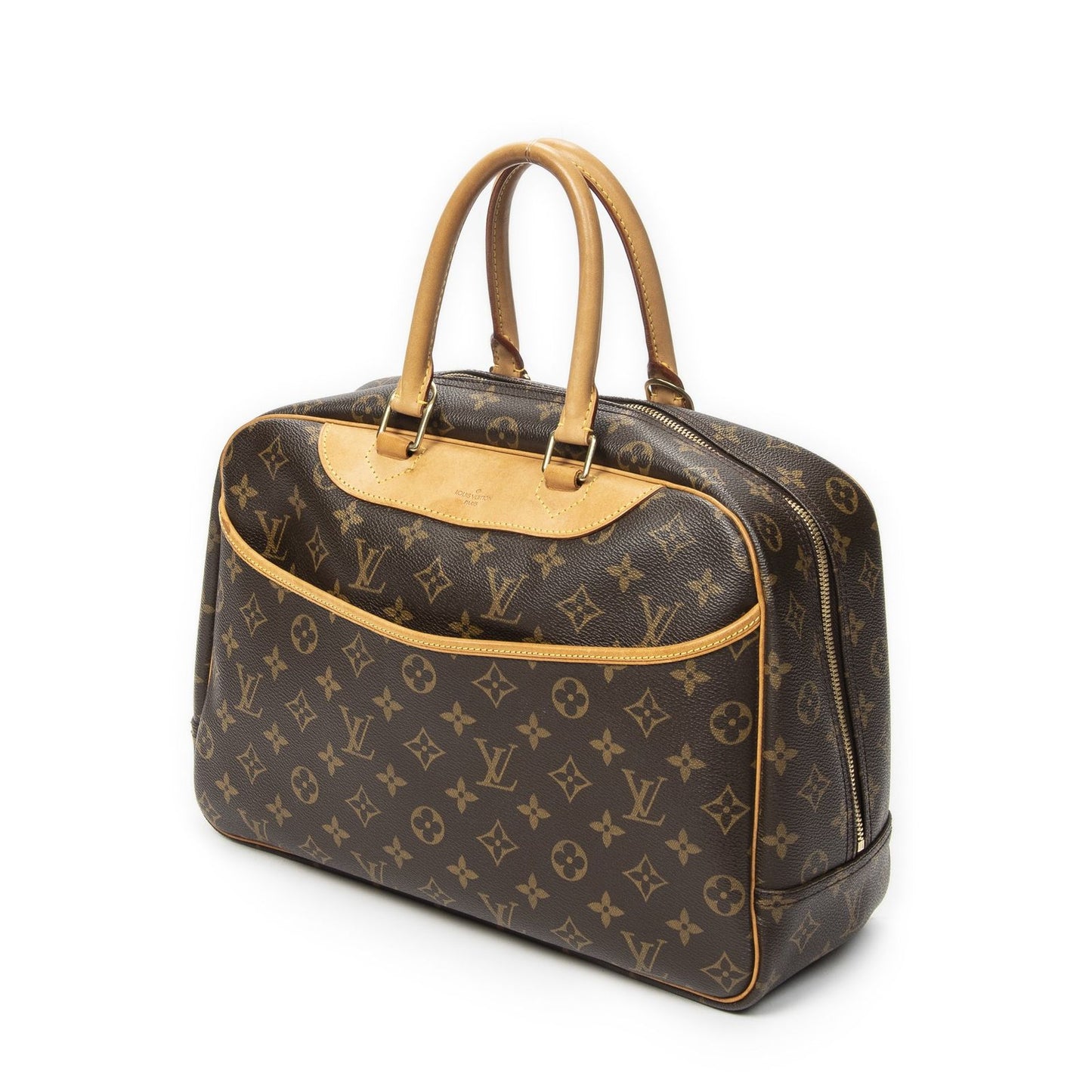 Louis Vuitton Deauville Brown Monogram Canvas Handbag — view 2