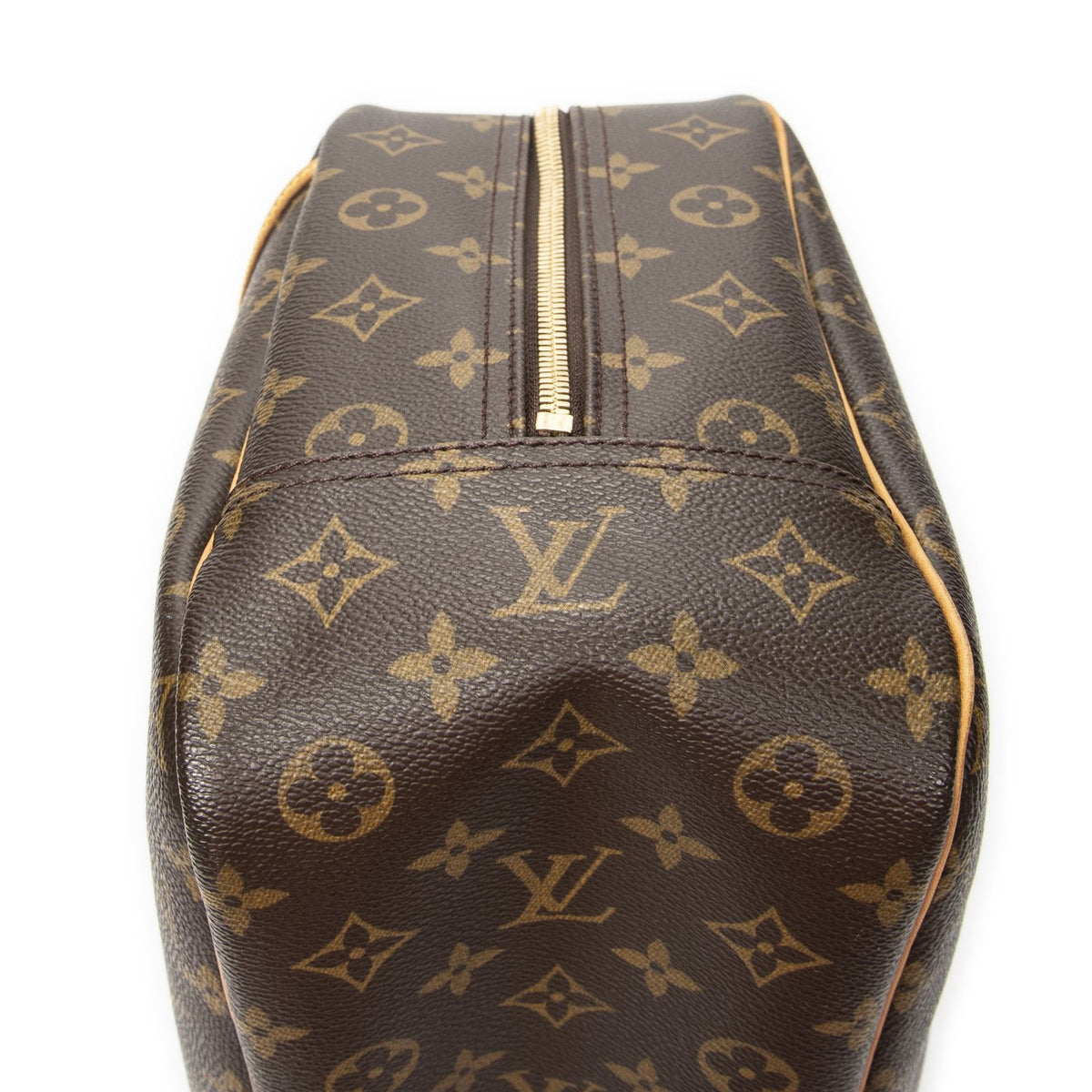 Louis Vuitton Deauville Brown Monogram Canvas Handbag — view 8