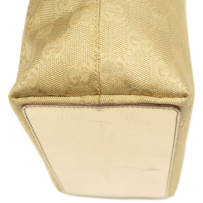 Gucci Small Bucket Tote Gold GG Canvas — view 7