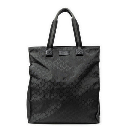 Gucci Vertical Tote Black GG Nylon Canvas