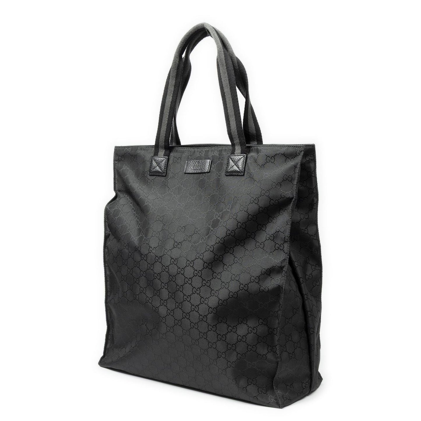 Gucci Vertical Tote Black GG Nylon Canvas — view 2