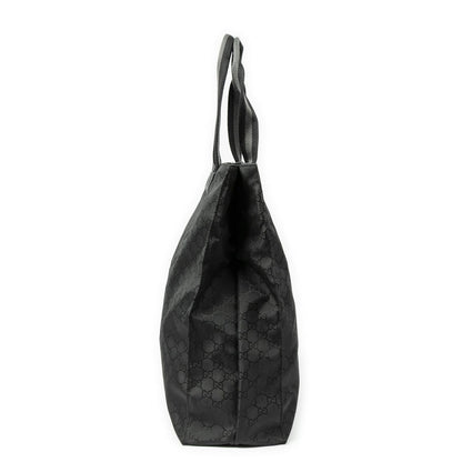 Gucci Vertical Tote Black GG Nylon Canvas — view 3