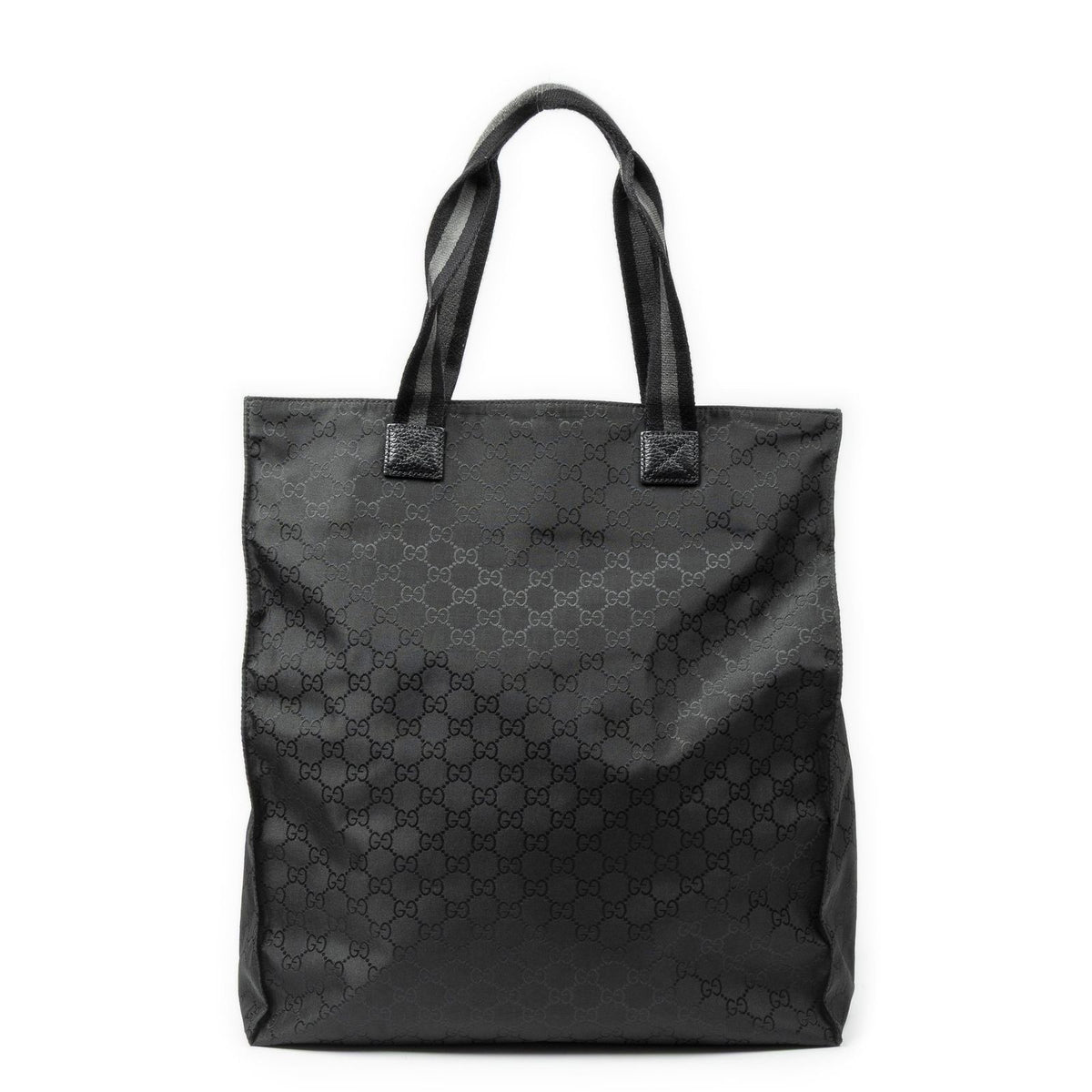 Gucci Vertical Tote Black GG Nylon Canvas — view 5