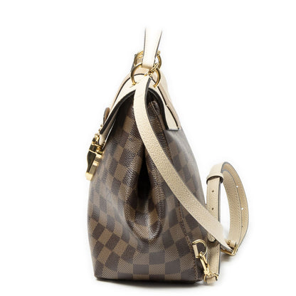 Louis Vuitton Clapton Backpack Brown Ivory Beige Damier Ebene — view 3