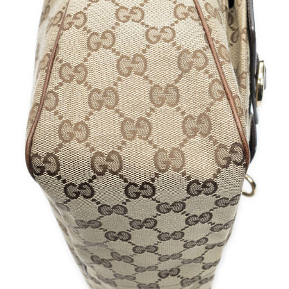Gucci Medium Abbey Pocket Hobo Beige Brown GG Canvas — view 8