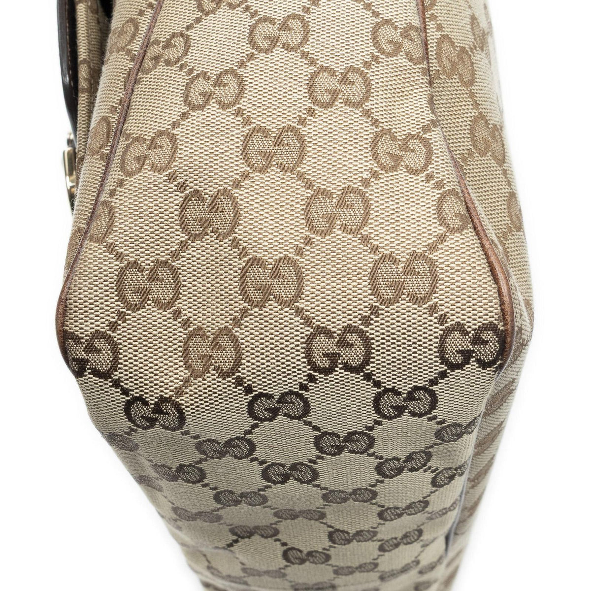 Gucci Medium Abbey Pocket Hobo Beige Brown GG Canvas — view 7