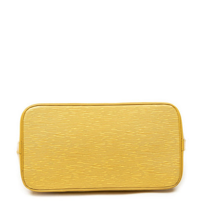 Louis Vuitton Alma Yellow Epi Handbag — view 6