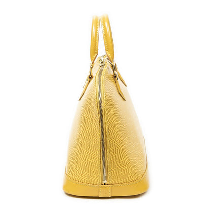 Louis Vuitton Alma Yellow Epi Handbag — view 4