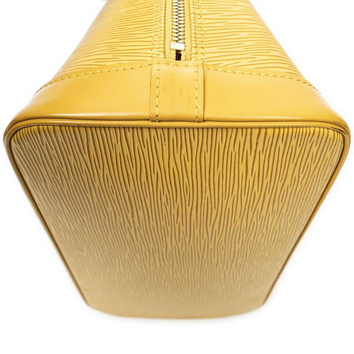 Louis Vuitton Alma Yellow Epi Handbag — view 8
