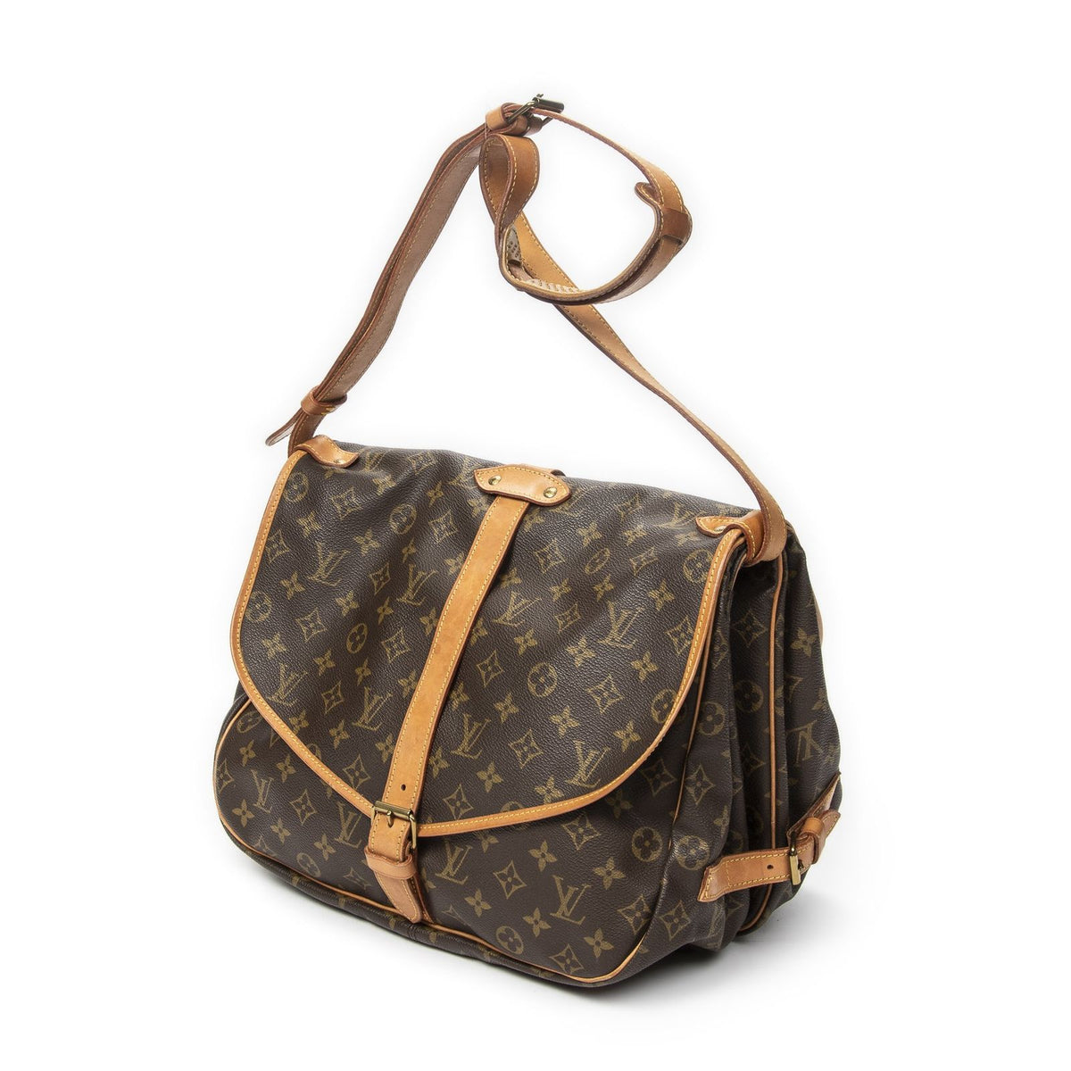 Louis Vuitton Saumur Brown Monogram Canvas Crossbody — view 2