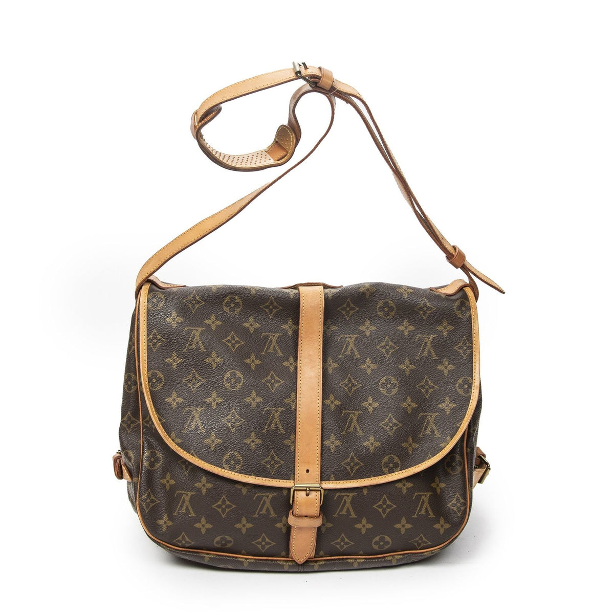 Louis Vuitton Saumur Brown Monogram Canvas Crossbody — view 5