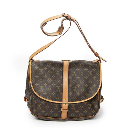 Louis Vuitton Saumur Brown Monogram Canvas Crossbody — view 5