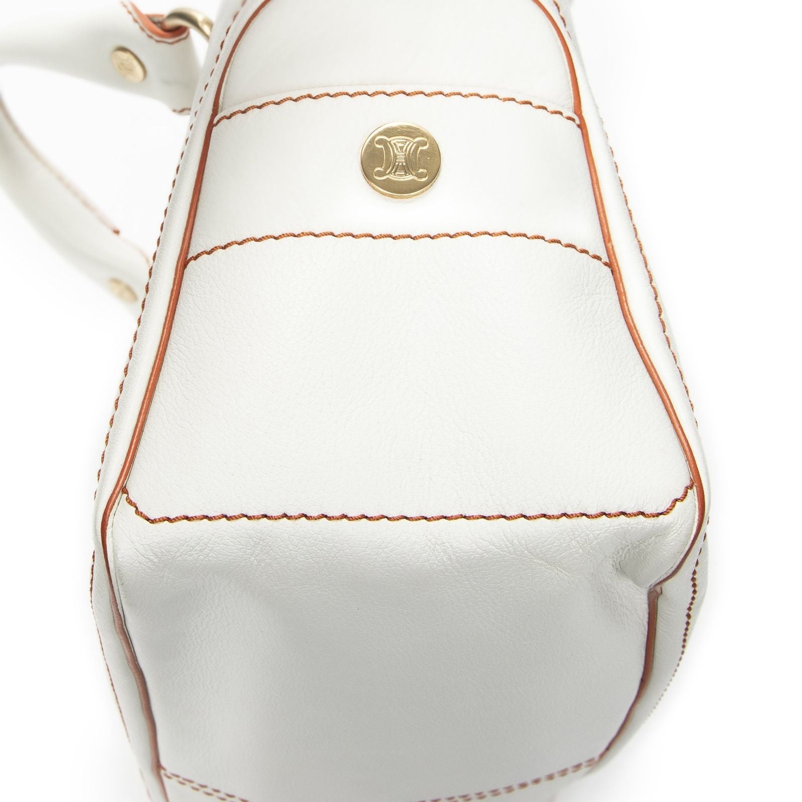 Celine Boogie Bag Ivory Calfskin Leather — view 7