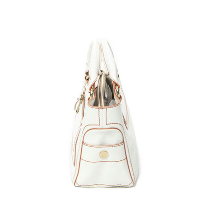 Celine Boogie Bag Ivory Calfskin Leather — view 3