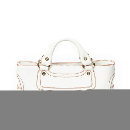 Celine Boogie Bag Ivory Calfskin Leather — view 5