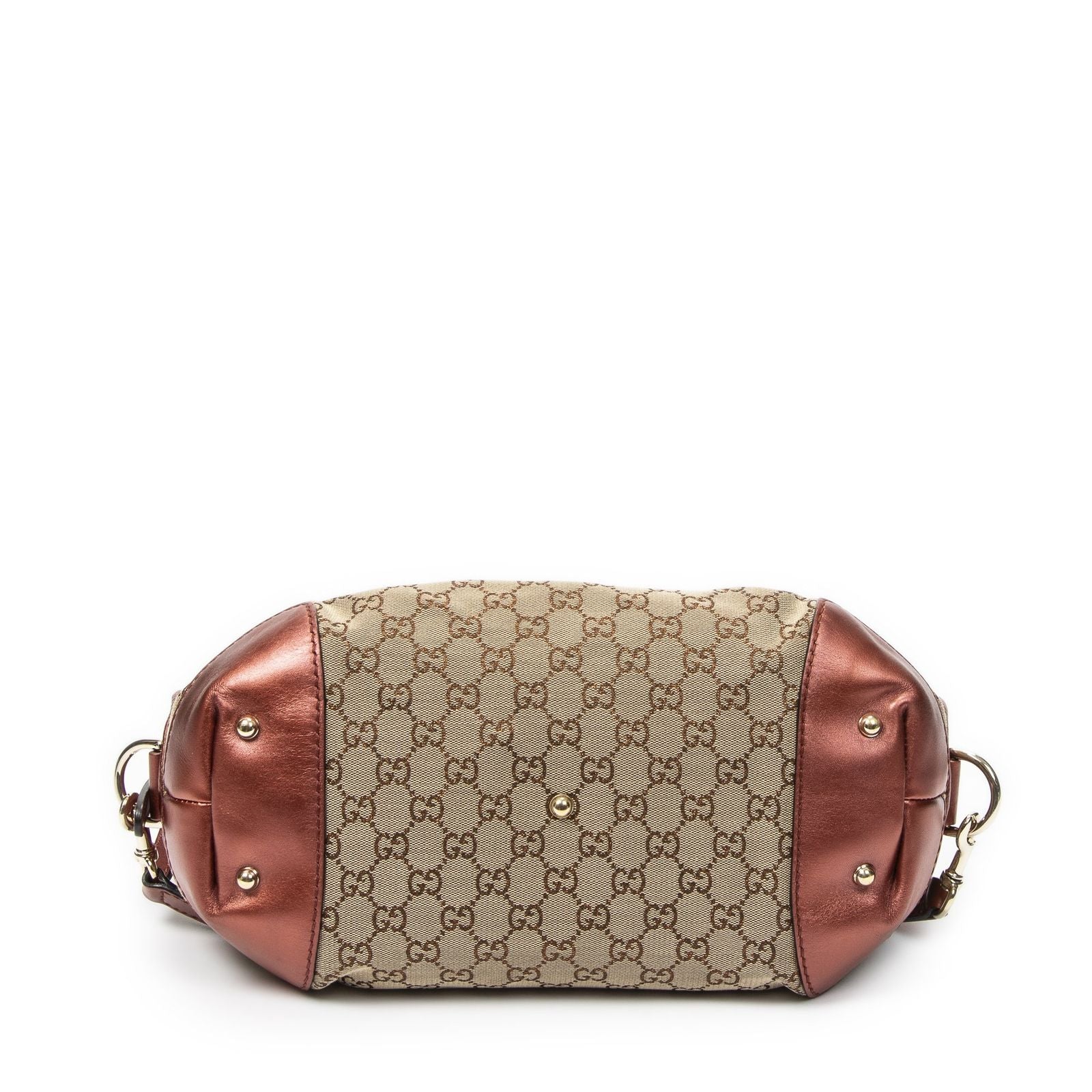 Gucci Heartbit Satchel Beige GG Canvas — view 6