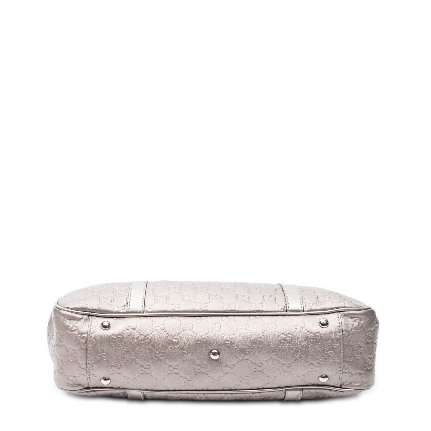 Gucci Twins Tote Metallic Pink Guccissima — view 6