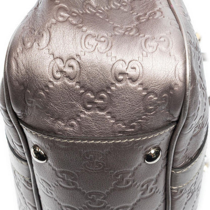 Gucci Twins Tote Metallic Pink Guccissima — view 7
