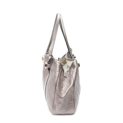 Gucci Twins Tote Metallic Pink Guccissima — view 3