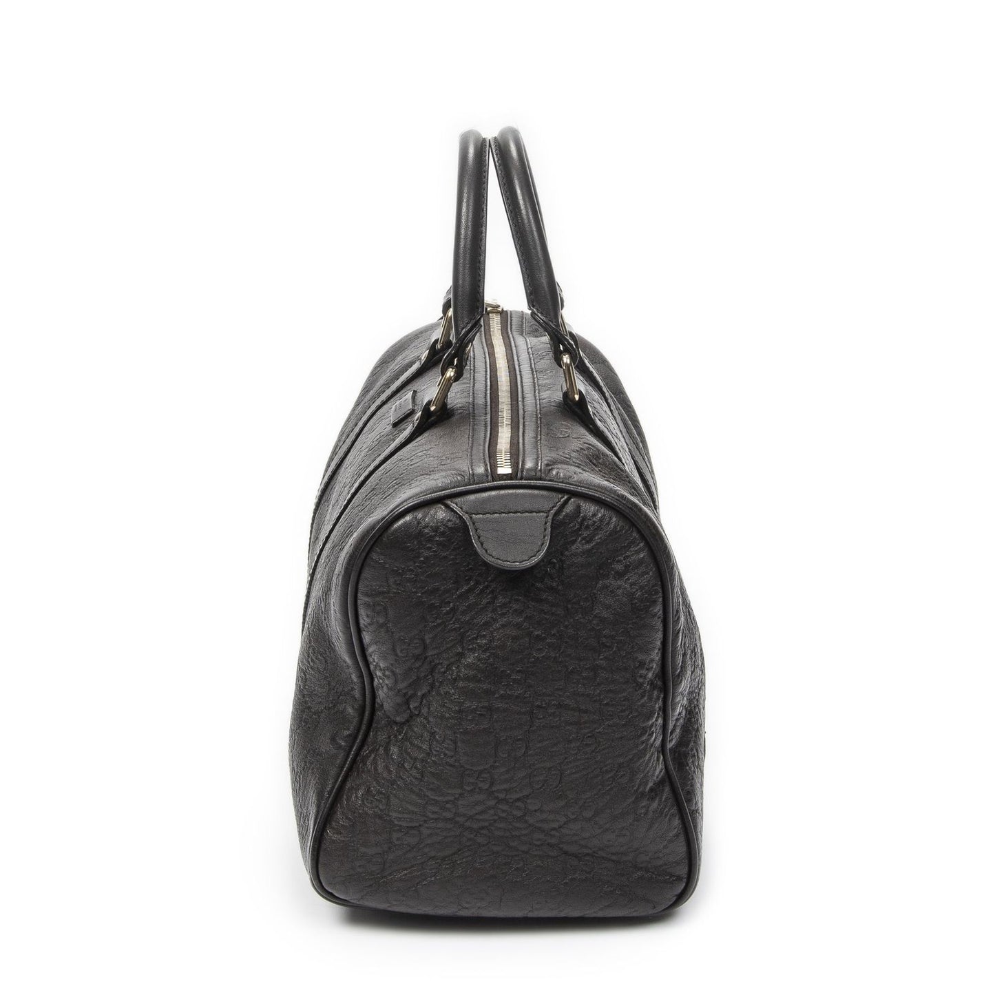 Gucci Medium Boston Dark Brown Guccissima Shoulder Bag — view 3