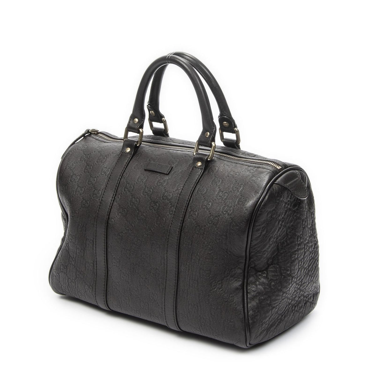 Gucci Medium Boston Dark Brown Guccissima Shoulder Bag — view 2