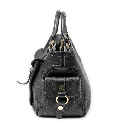 Celine Boogie Bag Black Grain Calfskin Leather — view 3