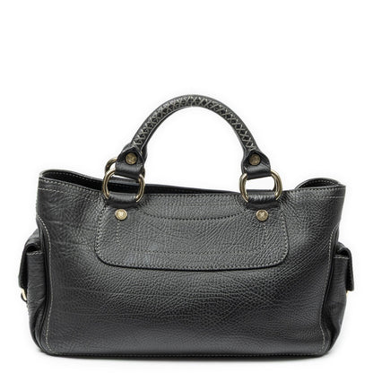 Celine Boogie Bag Black Grain Calfskin Leather — view 5