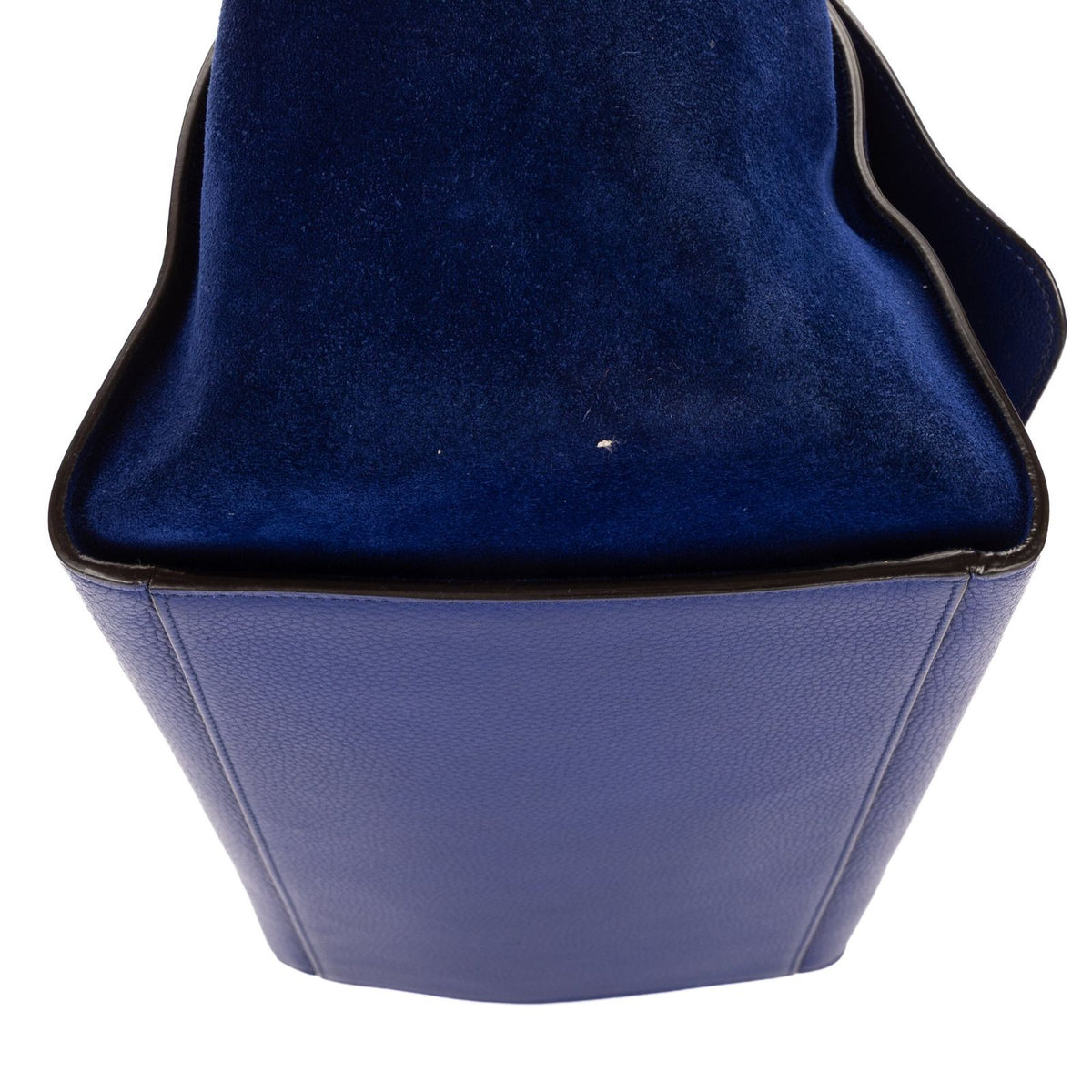 Celine Medium Trapeze Navy Calfskin Leather Shoulder Bag — view 8