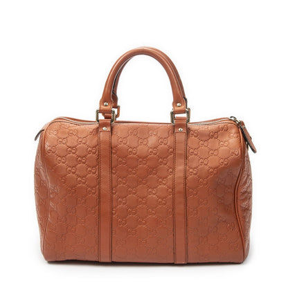 Gucci Medium Boston Orange Guccissima Handbag — view 5