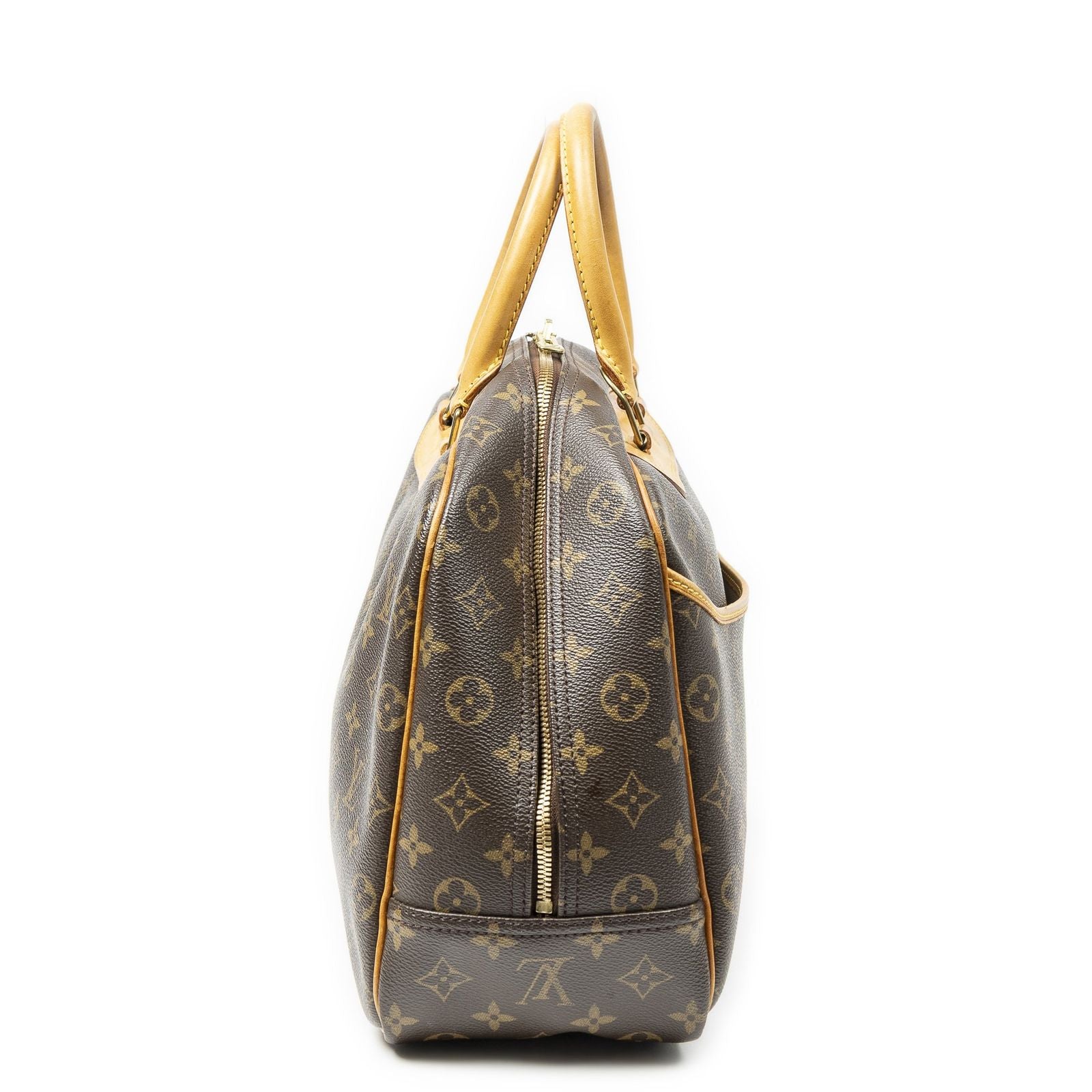 Louis Vuitton Deauville Brown Monogram Canvas Handbag — view 4