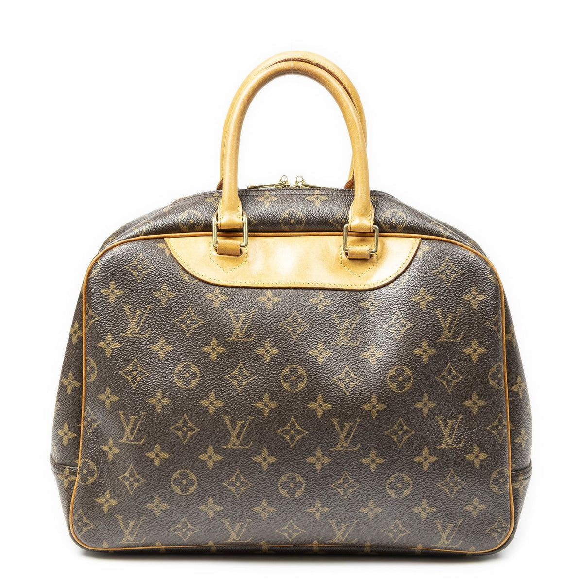 Louis Vuitton Deauville Brown Monogram Canvas Handbag — view 5