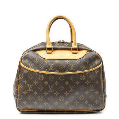 Louis Vuitton Deauville Brown Monogram Canvas Handbag